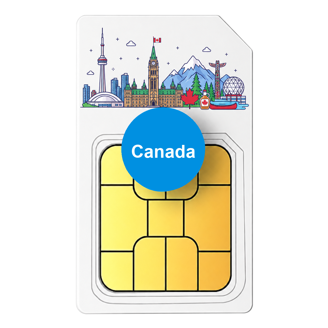 Canada Total eSIM | TELUS/Bell, US–Canada, or native TELUS